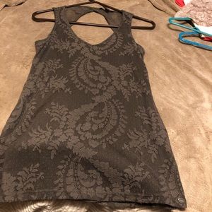 Guess olive green lace top